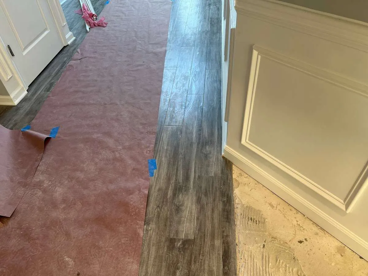 Completed marble shower restoration in Franklin Farm